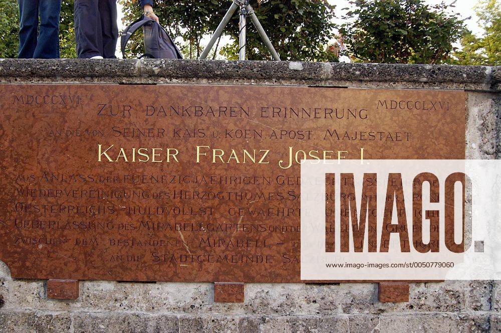 Gedenktafel Zur dankbaren Erinnerung an Kaiser Franz Josef I. im