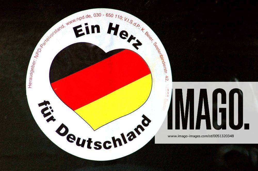 Deutschland Flagge Herz' Sticker