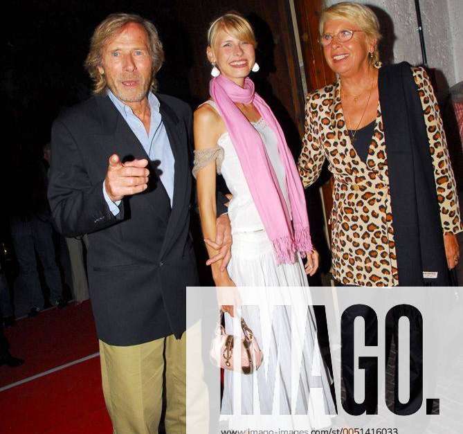 Schauspieler Horst Janson mit Tochter Laura-Maria Janson und Ehefrau ...