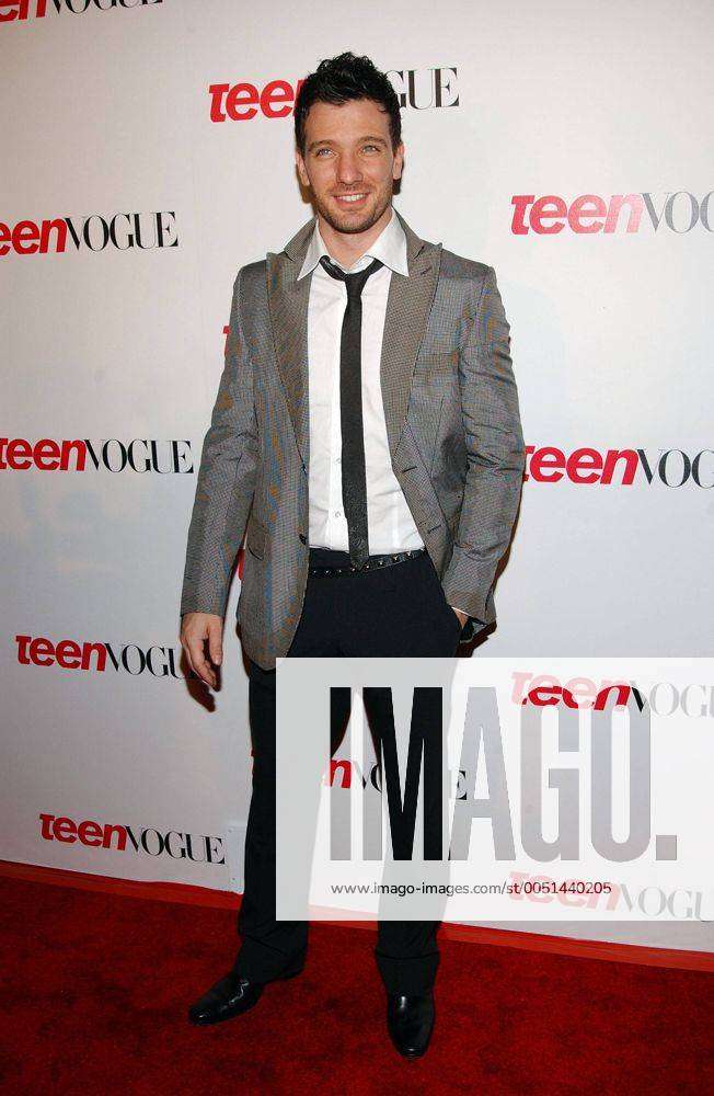 Sänger J.C. Chasez (USA Nsync) gut gelaunt anlässlich der - Teen Vogue  Young Hollywood Issue Party