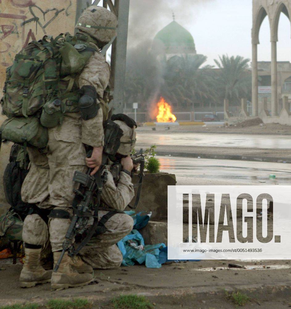 U.S. Marines beim Häuserkampf in Fallujah Y