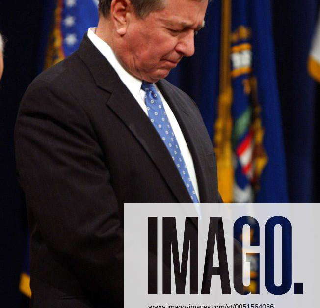 Justizminister John Ashcroft (USA) in Washington D.C. anlässlich seiner