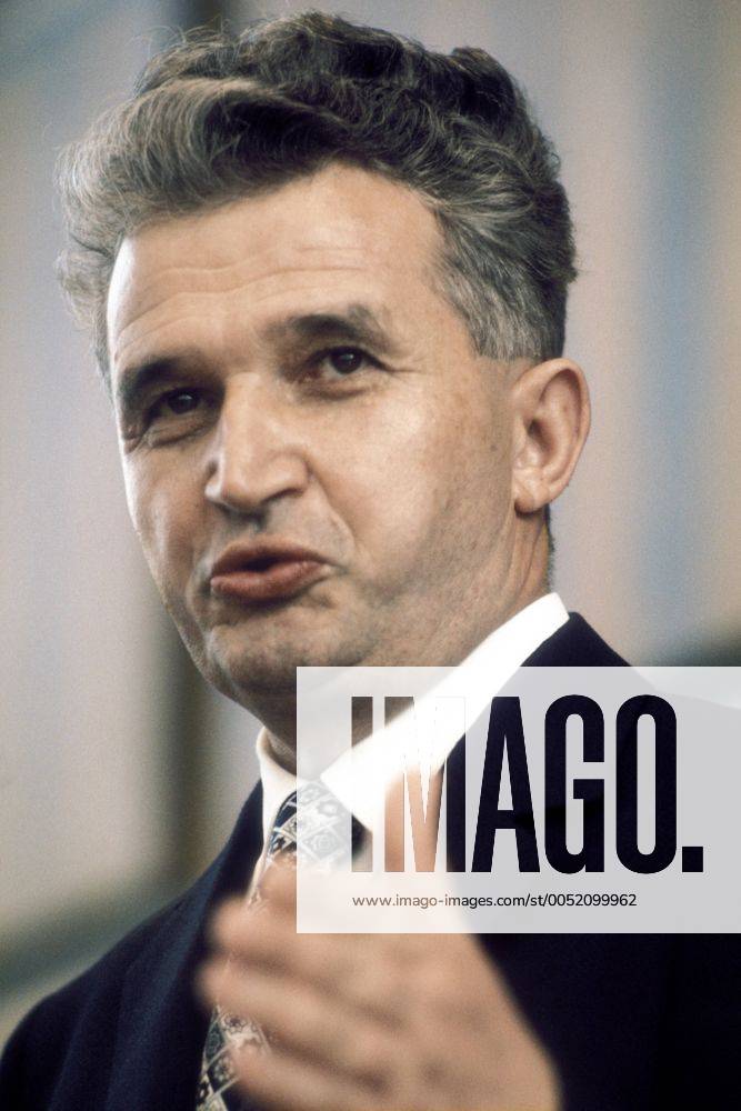 Nicolae Ceausescu (ROM Staatspräsident) in