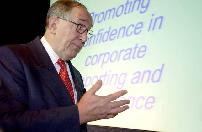 Sir Bryan Nicholson und Paul Boyle in