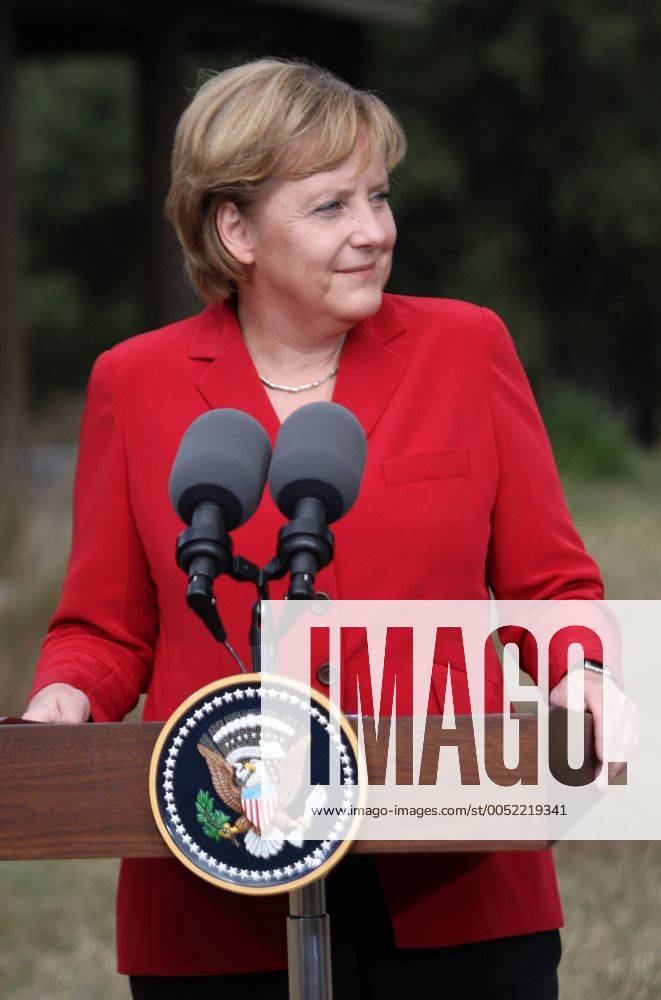 Bundeskanzlerin Angela Merkel (GER CDU) in Crawford Texas Y