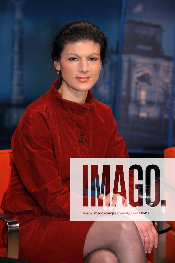 Sahra Wagenknecht (Deutschland Die Linke) Während Der ZDF-Talkshow ...