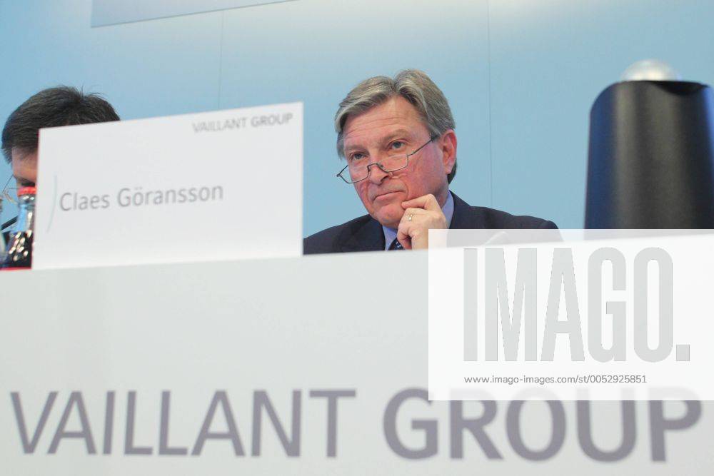 Claes Göransson (Geschäftsführer Vaillant Group) während einer