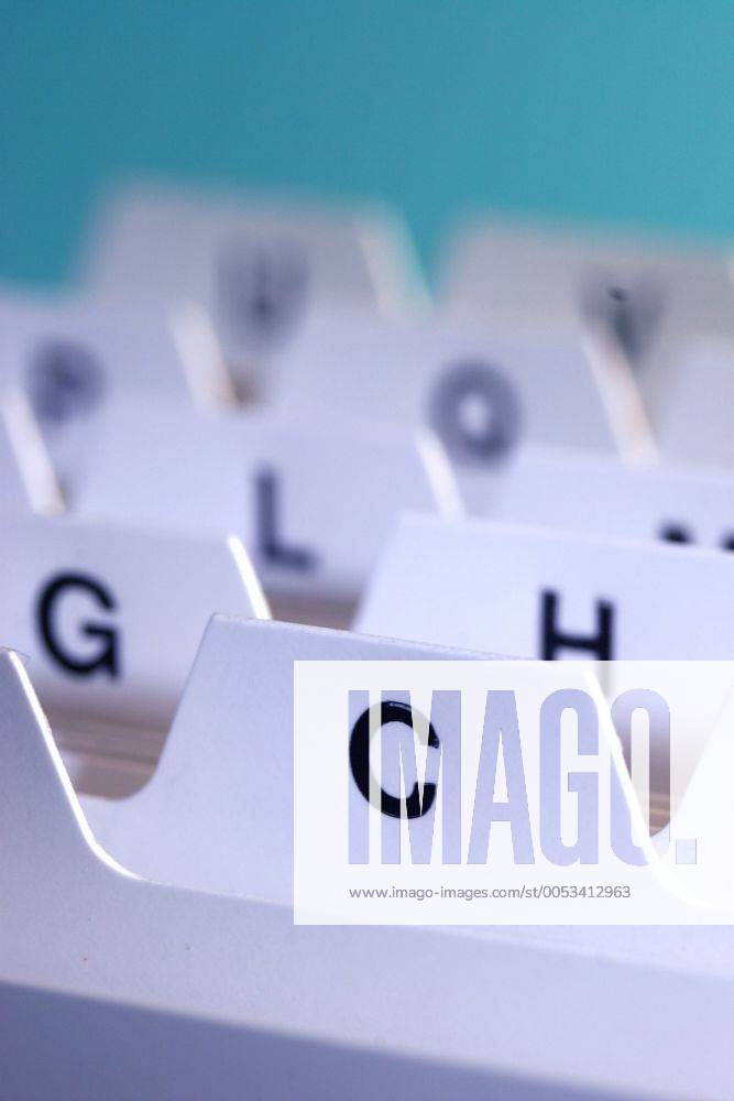 Abc Register ABC-Register einer Kartei ABC register