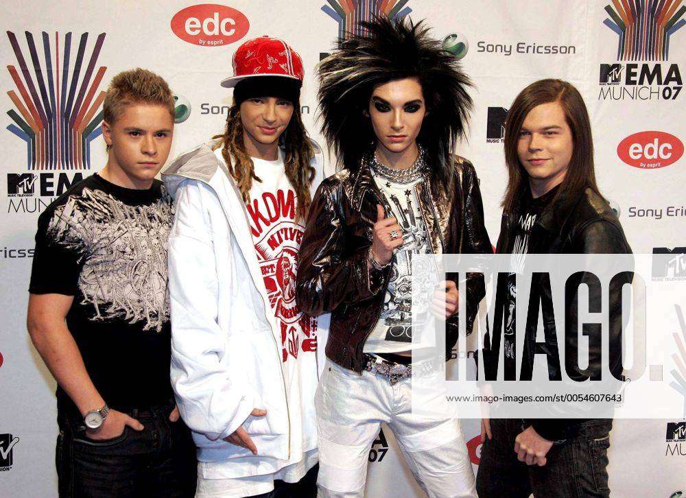 Tokio Hotel : from L-R Gustav Schäfer, Tom Kaulitz, Bill Kaulitz and Georg  Listing MTV Awards