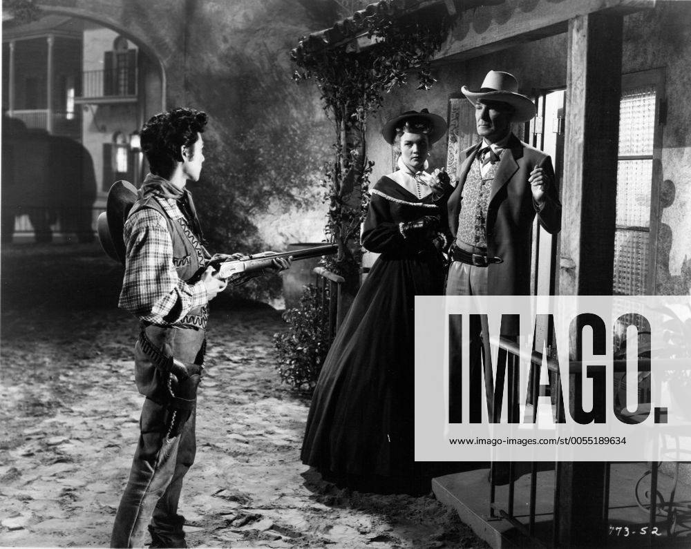 1953 - The Man Behind The Gun - Movie Set PICTURED: RANDOLPH SCOTT As ...