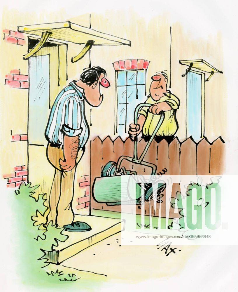 A cartoon by famous cartoonist Sax Colour Book Illustration