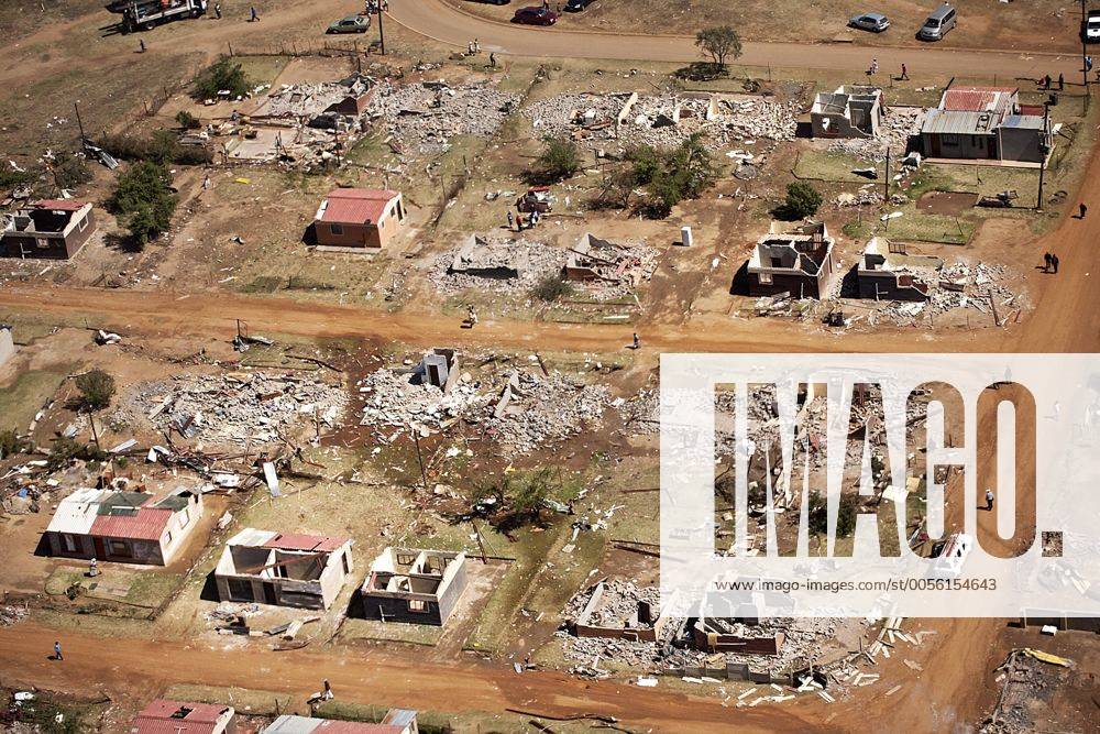 Tornado tears through Duduza NIGEL, SOUTH AFRICA OCTOBER 4 An aerial