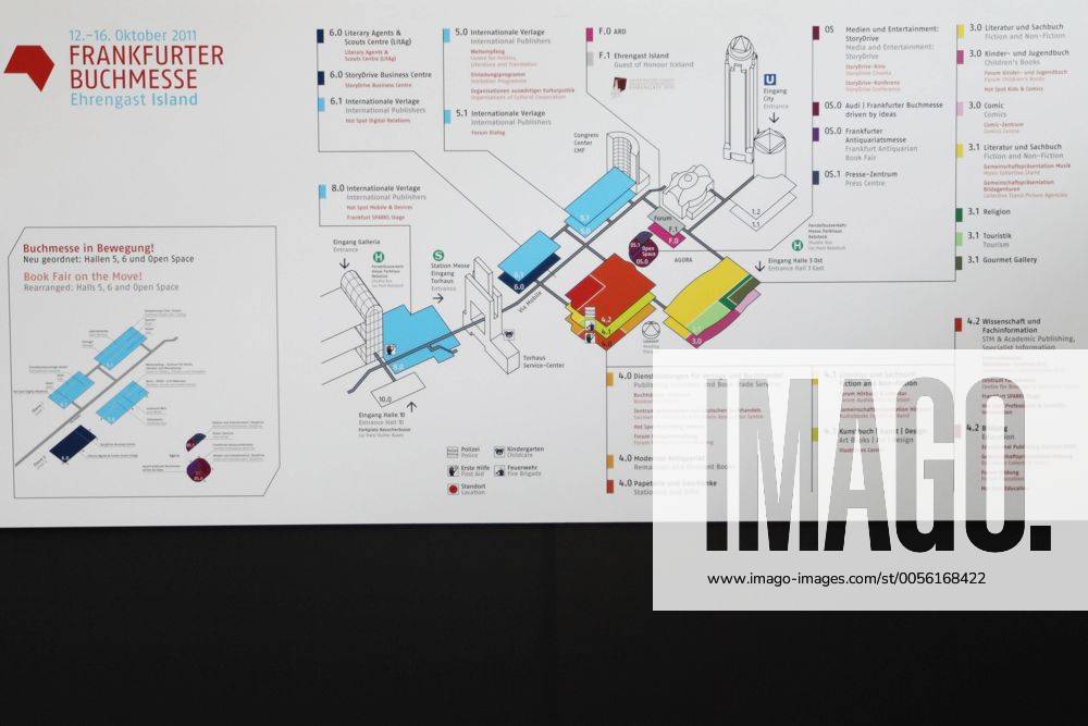 HALLENPLAN BUCHMESSE FRANKFURT