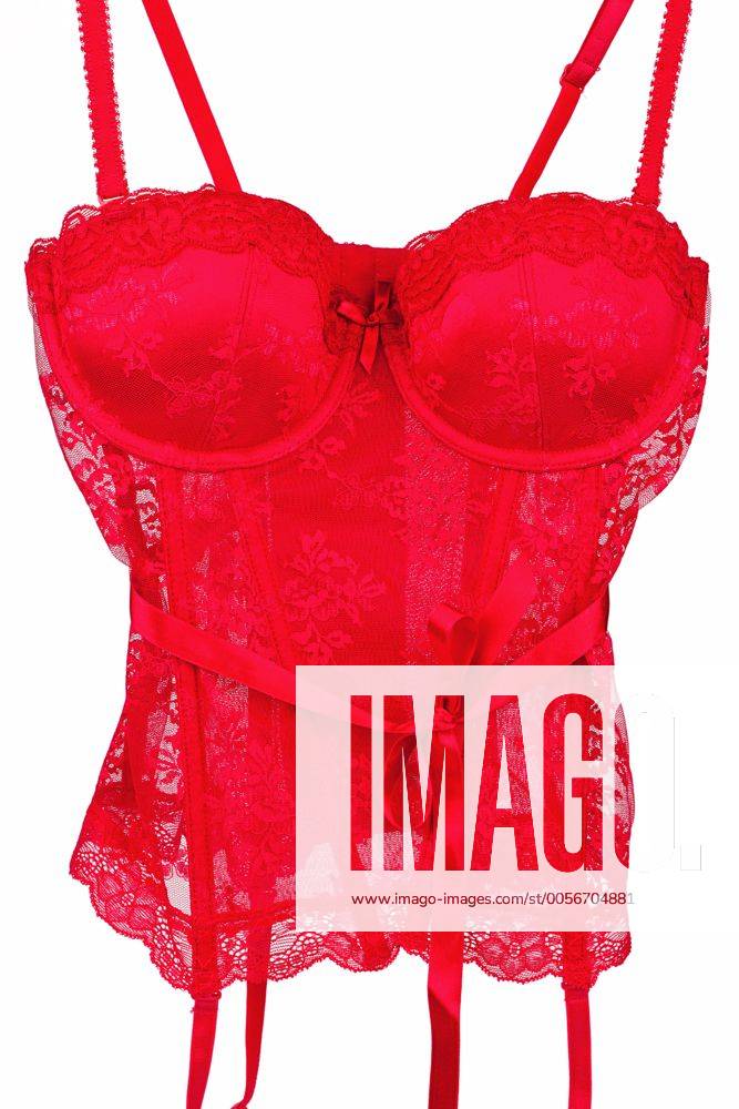 Rote Dessous. Erotische Kleidung zur Verführung des Ehemannes