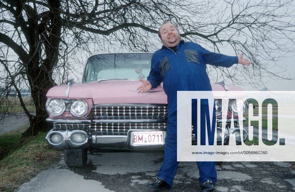 Dirk Bach mit Pink Cadillac in auto motor und sport tv (VOX) 02 98 böw