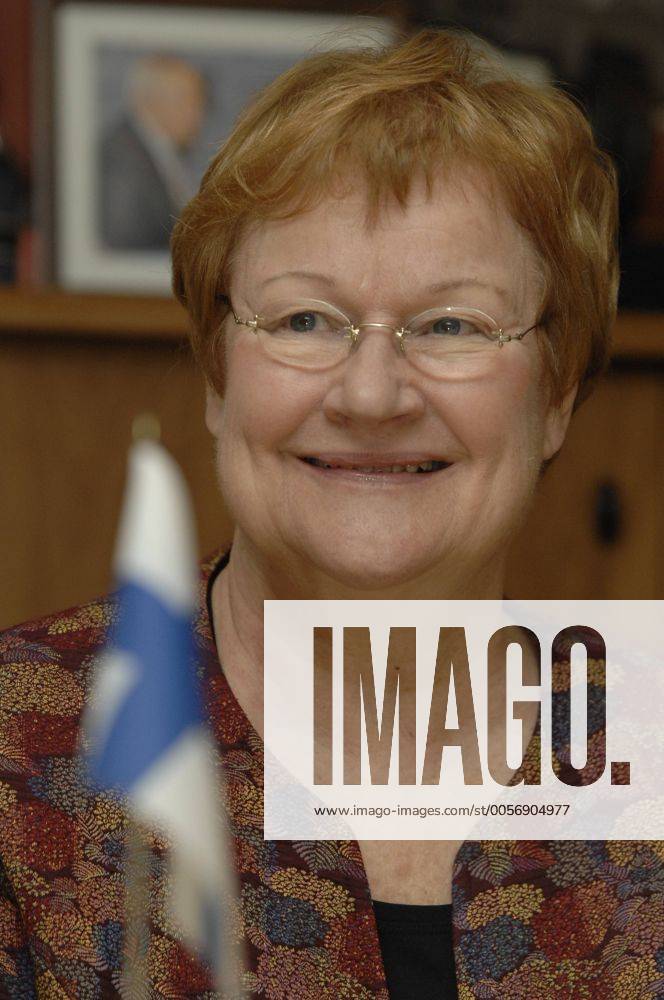 ITARTASS MOSCOW, RUSSIA. JANUARY, 2012. Finnish president Tarja Halonen at ITARTASS news agency