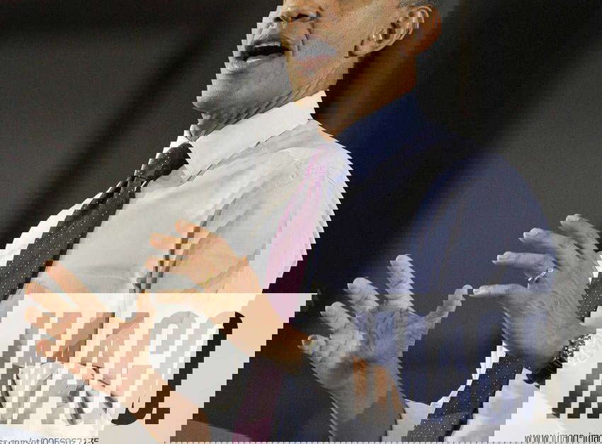 U.S. President Barack Obama speaks at Conveyor Engineering and