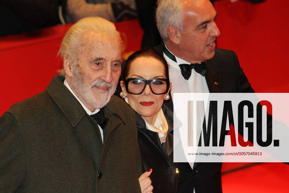 Christopher Lee mit Birgit Gitte Kroencke Lee und Hans Reiner Schröder ...