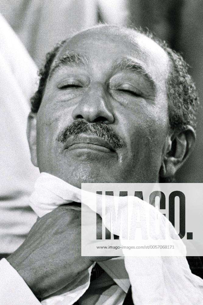 Archivmaterial: September 1979 Muhammad Anwar al Sadat , Präsident von ...