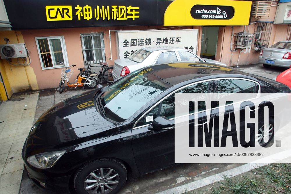 --File--Cars are parked at a branch of China Auto Rental in Shanghai ...