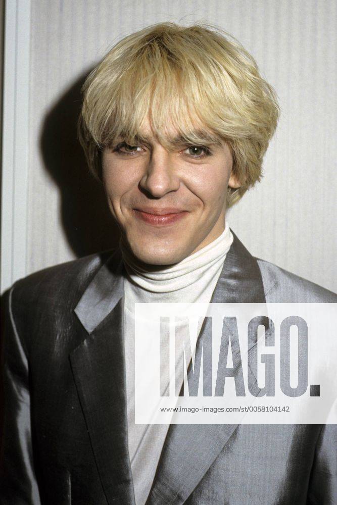 Nick Rhodes (Duran Duran) Pressetermin mit Duran Duran im Londoner EMI ...