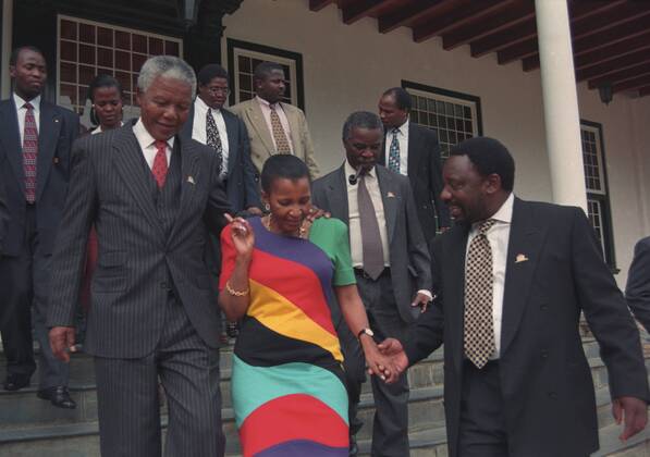 SA s new constitution CAPE TOWN, SOUTH AFRICA - May 1996: Thabo Mbeki ...