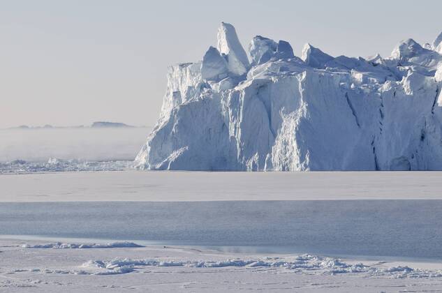 Eismeer vor der Disko-Halbinsel, Qeqertarsuaq, Grönland, arktisches ...