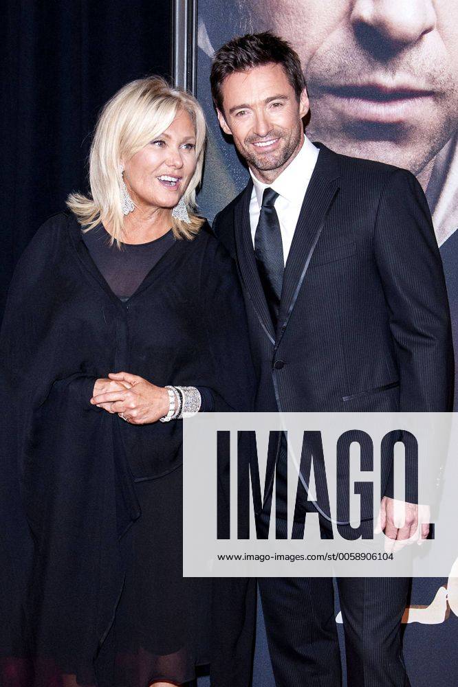 Hugh Jackman und seine Ehefrau Deborra-Lee Furness bei der Premiere von ...