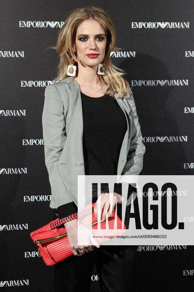 Teresa Baca Astolfi attends the Emporio Armani Boutique opening at Serrano  street in Madrid, Spain.