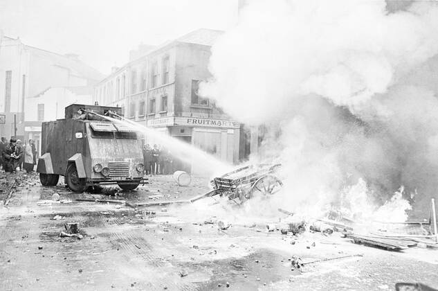 Londonderry , Northern Ireland . Violence erupted in this Ulster city ...