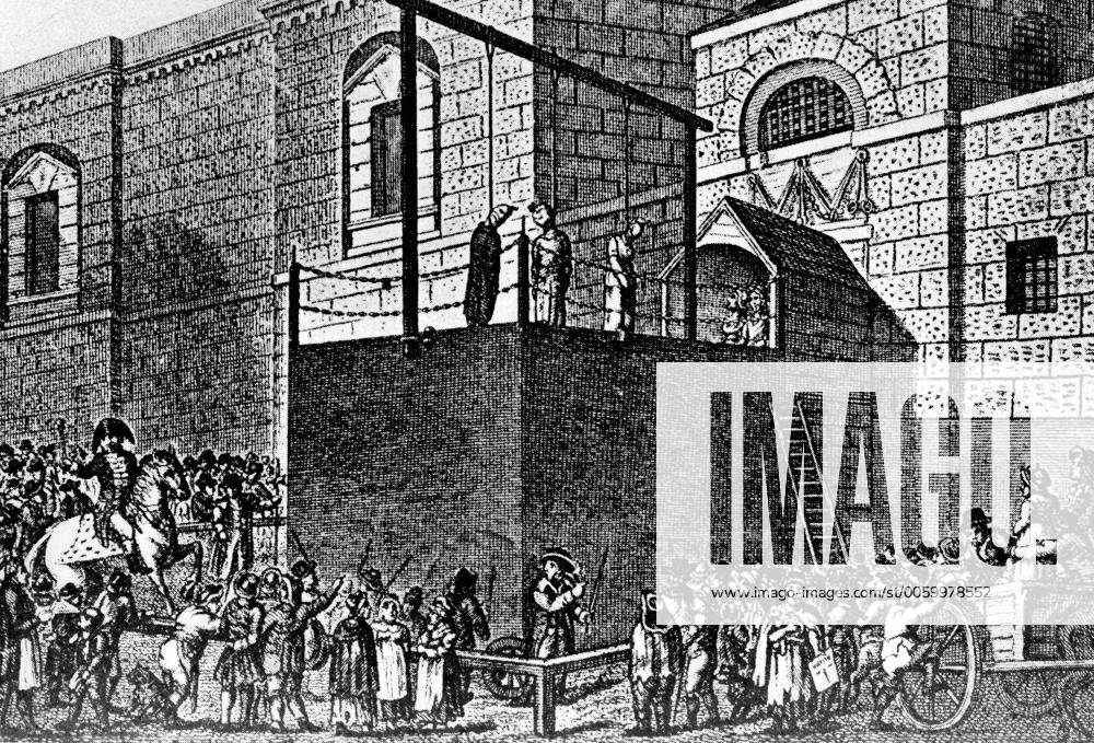 Public hanging at Newgate Prison (the last public hanging took place at ...