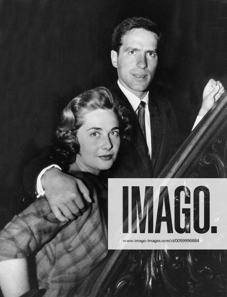 John Cassavetes and Virginia Maskell the stars of the film Our Virgin ...