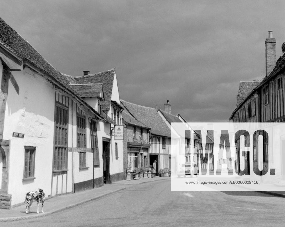 Looking down Water Street , Lavenham , Suffolk , England . 1960 s