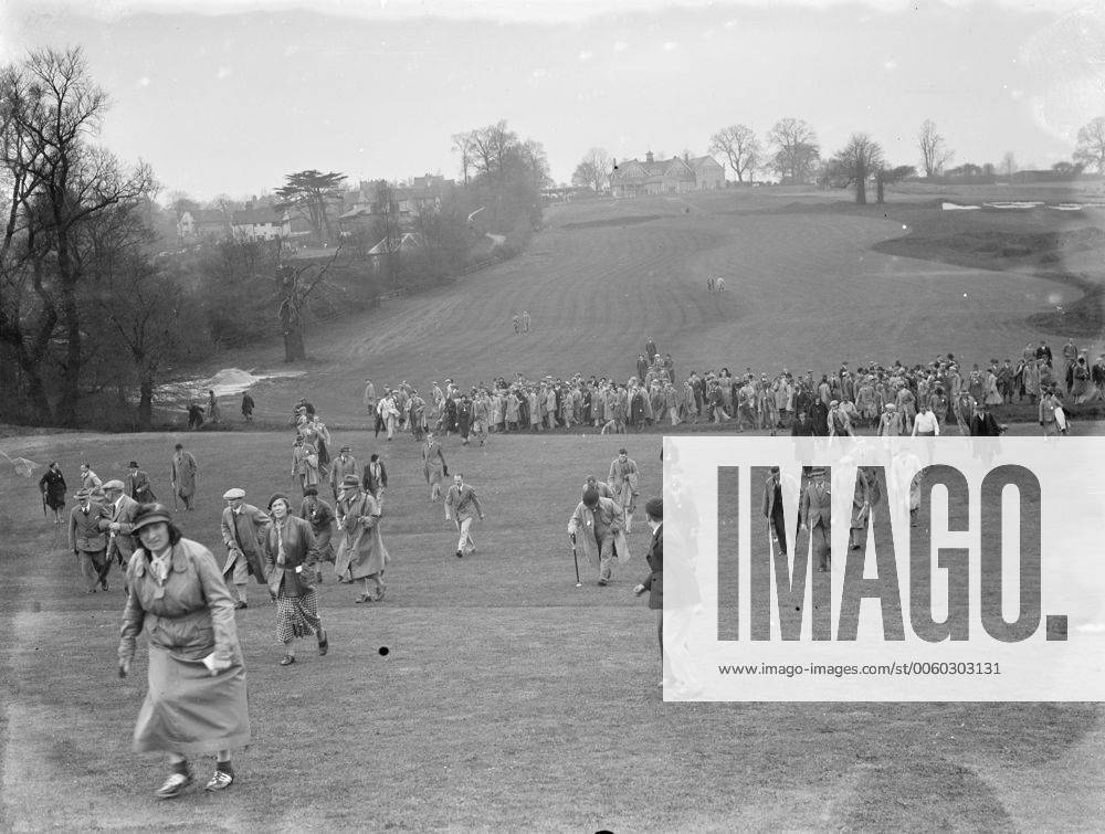 During the golf match at Sundridge between Padgham and Cotton golf ...