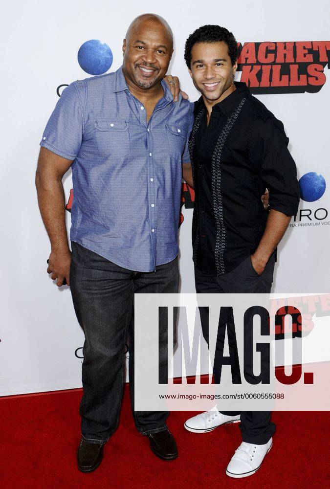 Corbin Bleu & Father David Reivers MACHETE KILLS FILM PREMIERE Los ...