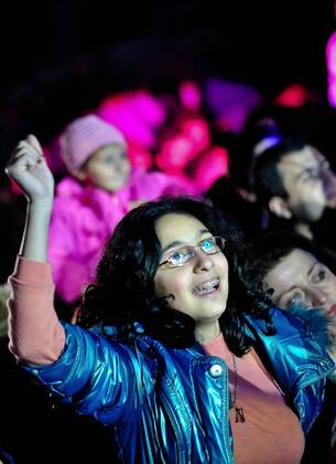 ITAR-TASS: TBILISI, GEORGIA. Spectators attend a concert of rapper Bera ...
