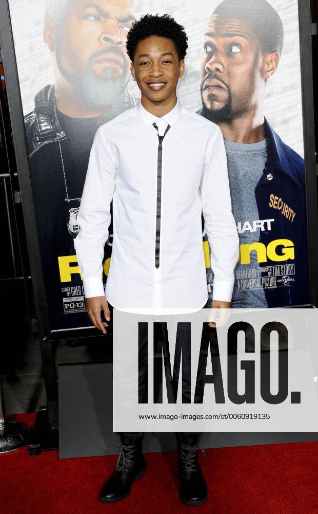 Jacob Latimore RIDE ALONG FILM PREMIERE Hollywood xUK Patrick Rideaux