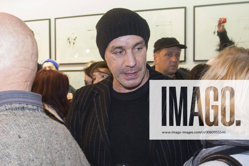 Rammstein Sänger Till Lindemann (50) während der Vernissage der Ausstellung In stillen Nächten in