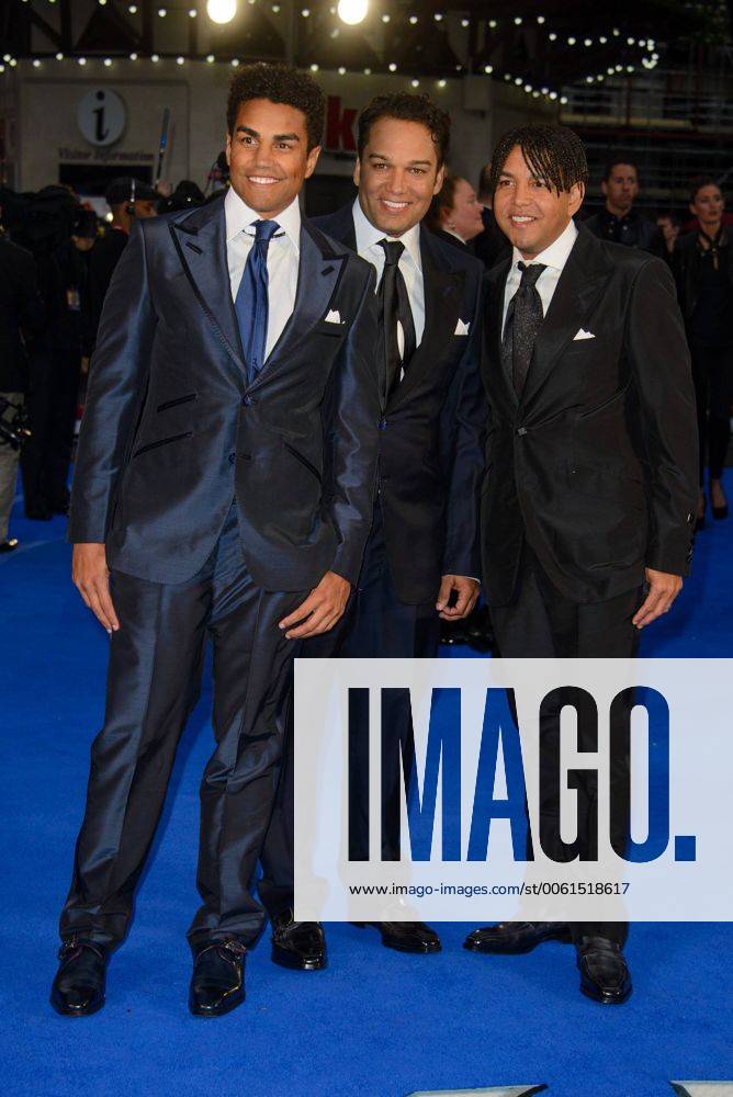 Taj , Taryll and TJ Jackson aka 3T attend the UK premiere for X-Men ...