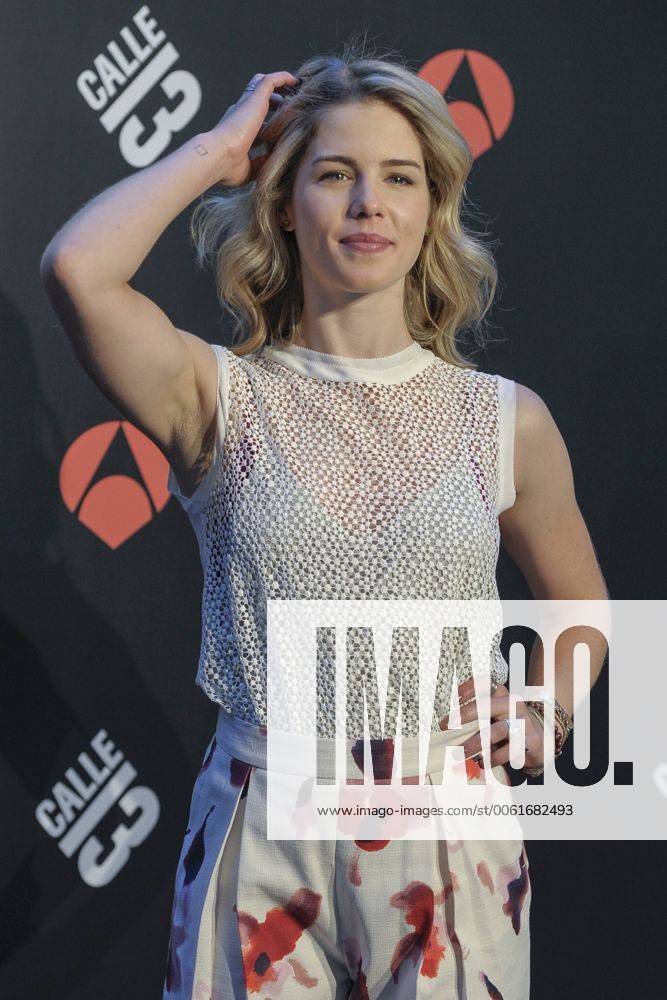 Emily Bett Rickards attended the photocall for Arrow new season in