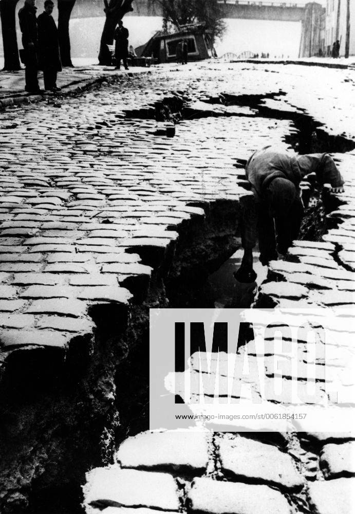 April 6, 1960 - Valdivia, Chile - Some of the damage caused by an ...