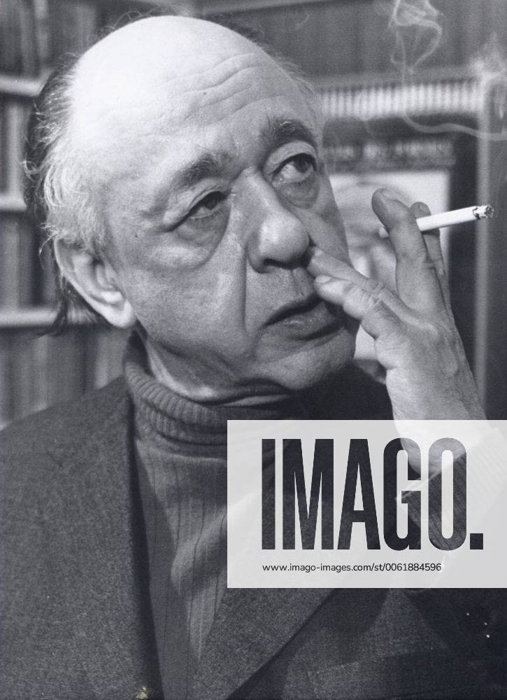 Nov 26, 1977 - Paris, France - EUGENE IONESCO has a smoke on his 65th ...