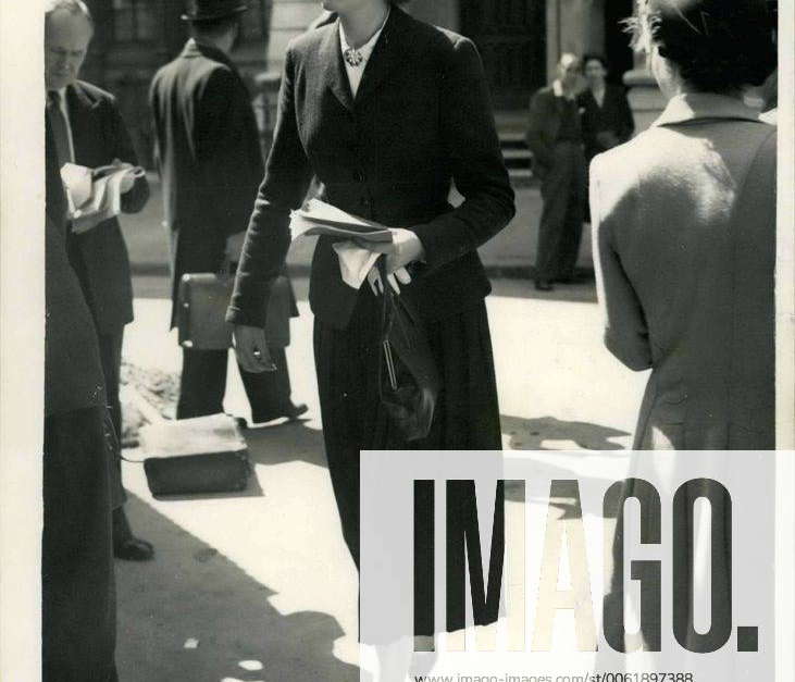 May 20, 1953 Westminster Abbey Coronation Rehearsal. Lady Spencer