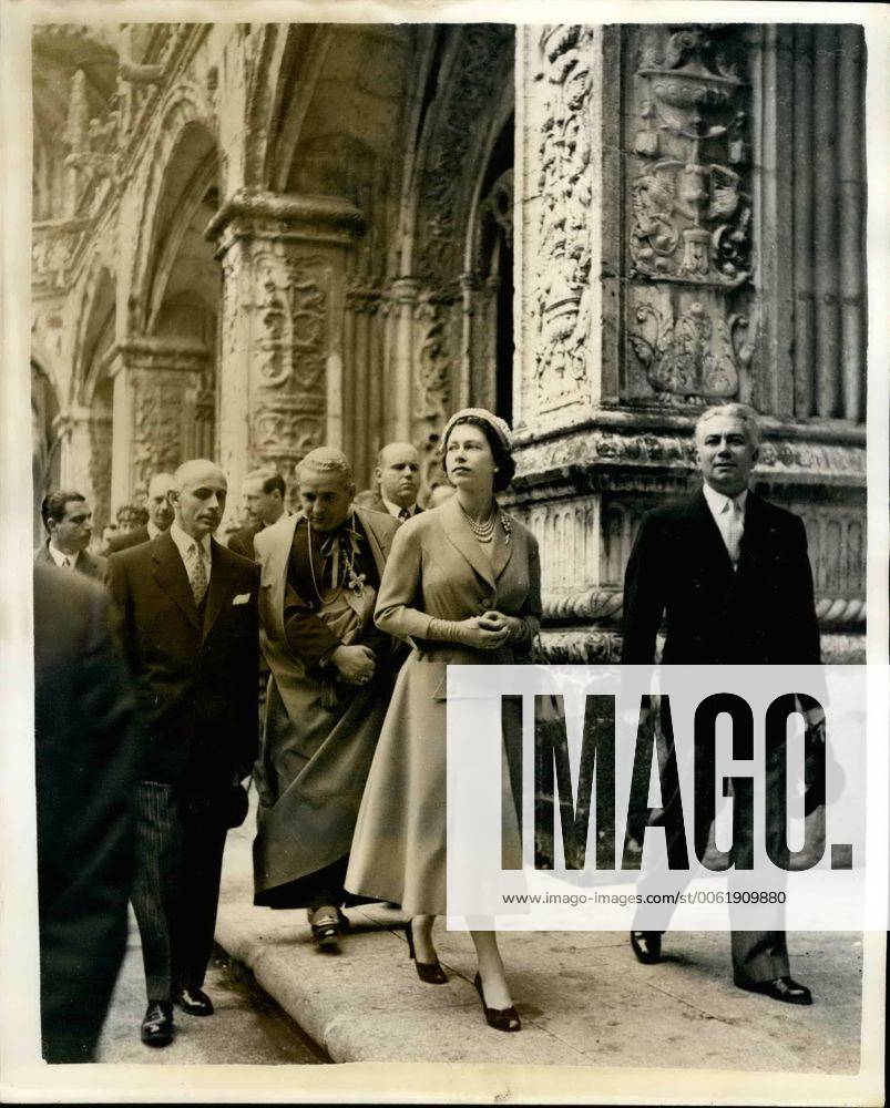 Feb. 02, 1957 - State visit to Portugal. Queen visits a Monastery ...