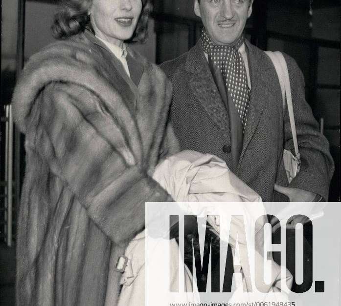 Jan. 01, 1959 - British actor David Niven and his wife in Paris : David