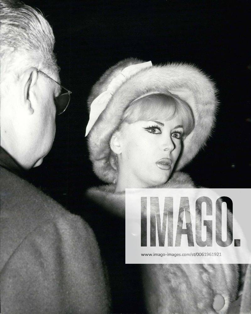 Nov. 13 1962 In a mink coat Jacqueline Charlotte Dufresnoy