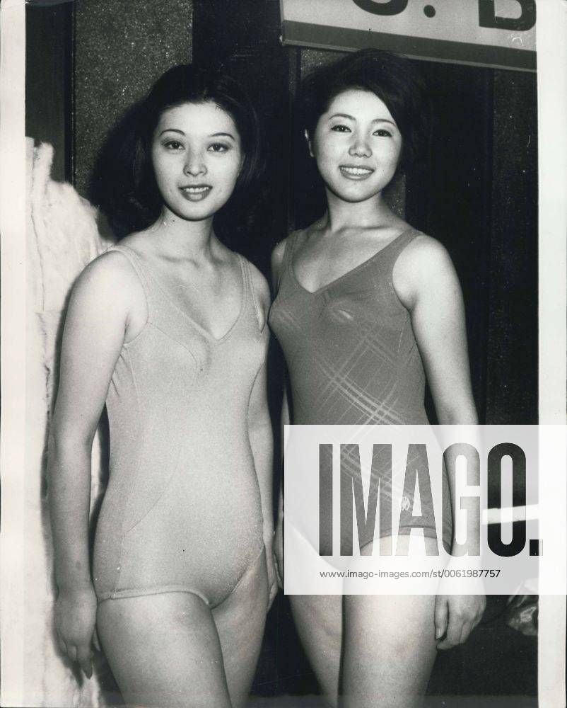 Mar. 31, 1969 - Japanese Beauties for World Contests: Miss Ryoko Miyoshi  (left) who has been