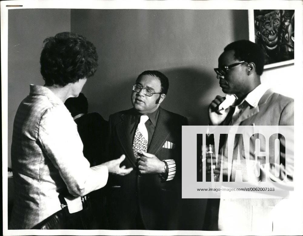 Feb. 02, 1975 - United States black Congressman, Mr Charles Diggs seen ...