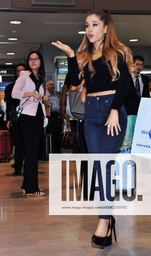 Chiba, Japan - Singer Ariana Grande arrives at Narita