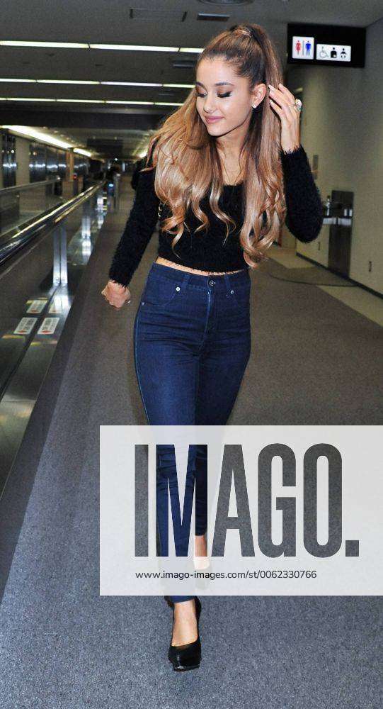 Chiba, Japan - Singer Ariana Grande arrives at Narita